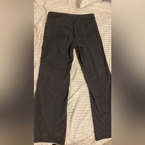 Gray, boot cut trousers — size Large